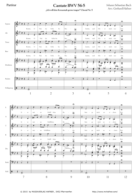 Product gallery: Page 1 of 11 Arie - Ich will den Kreuzstab gerne tragen, , (large wind orchestra)