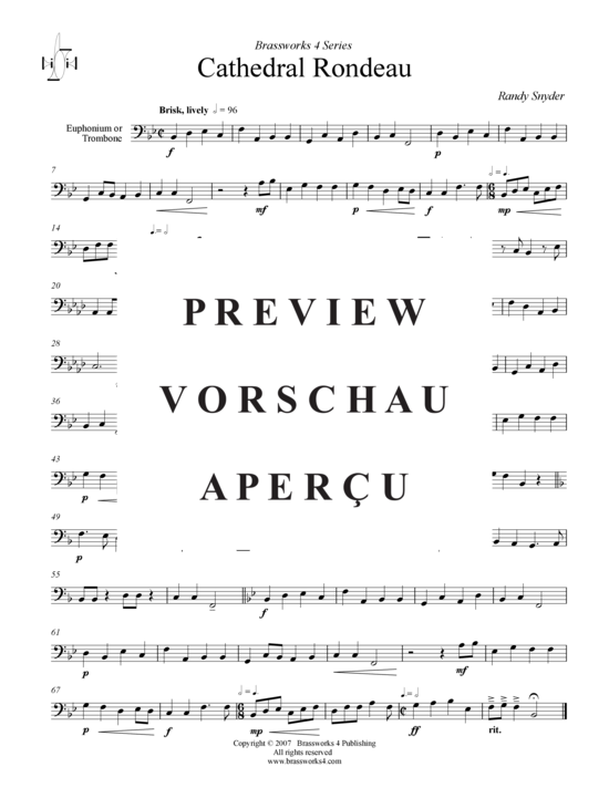 Produktgalerie: Seite 10 von 12 Cathedral Rondeau, , (2xTrompete in B, Horn in F, Posaune)