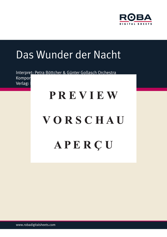 Product gallery: Page 2 of 3 Das Wunder der Nacht , Böttcher, Petra, Piano and Voice