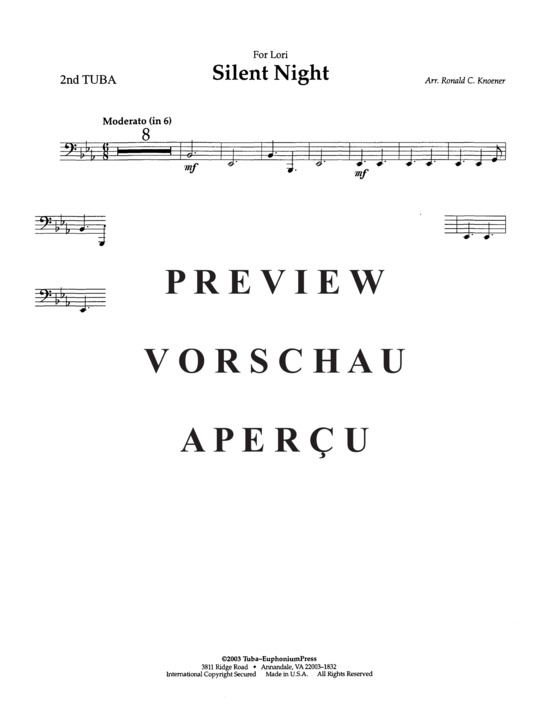 Product gallery: Page 8 of 8 Silent Night , , (Tuba Quartett EETT)