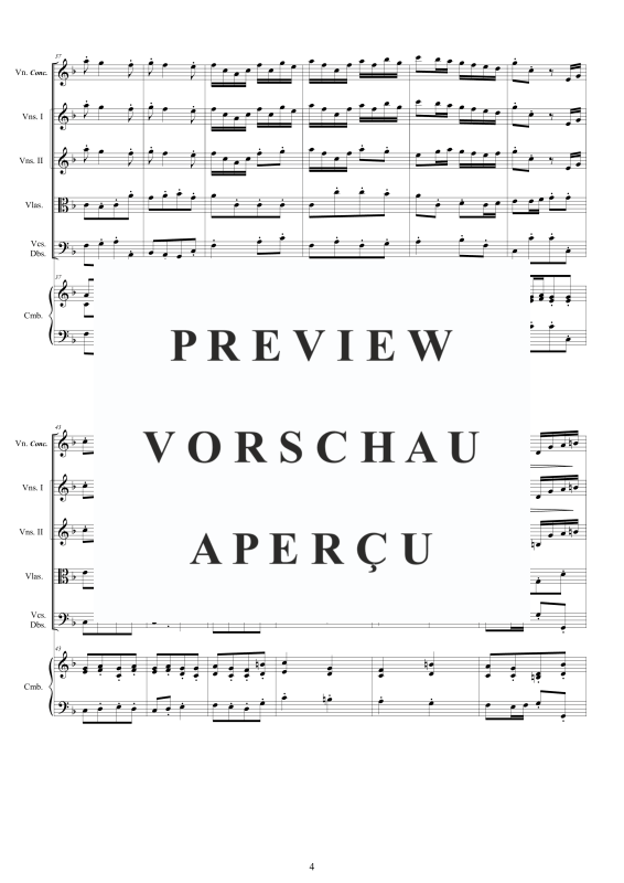 Product gallery: Page 5 of 11 Concerto No.10 in F-Dur Op.9, , Concertante Violin, String Ensemble, and Harpsichord (Bc)