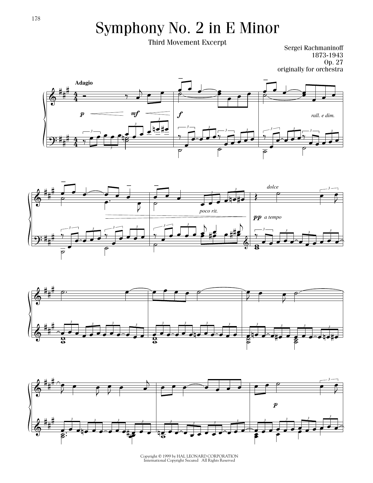 Product picture to: Symphony No. 2 - 3rd Movement