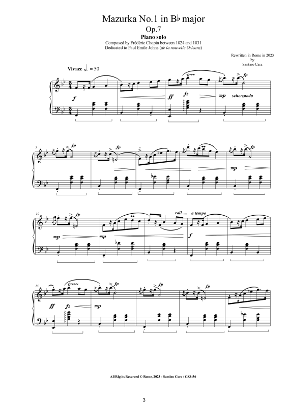 Produktgalerie: Seite 1 von 11 5 Mazurkas op. 7 für Klavier - Vollständige Partituren, , Klavier Solo