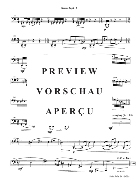 Product gallery: Page 5 of 5 Tempus Fugit , , (Tuba Solo)
