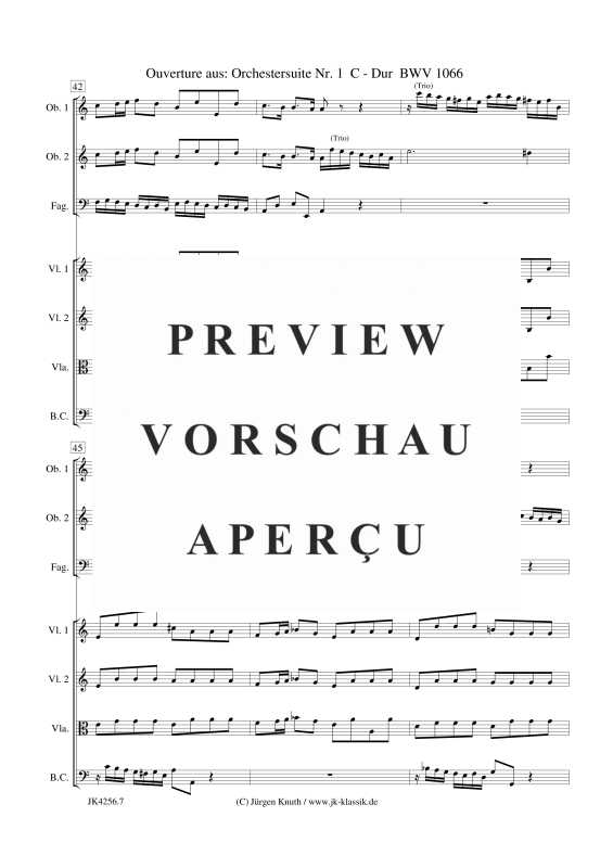 gallery: Ouverture aus: Orchestersuite Nr. 1 BWV 1066, , Kammerensemble für Oboen, Streicher und Basso Continuo
