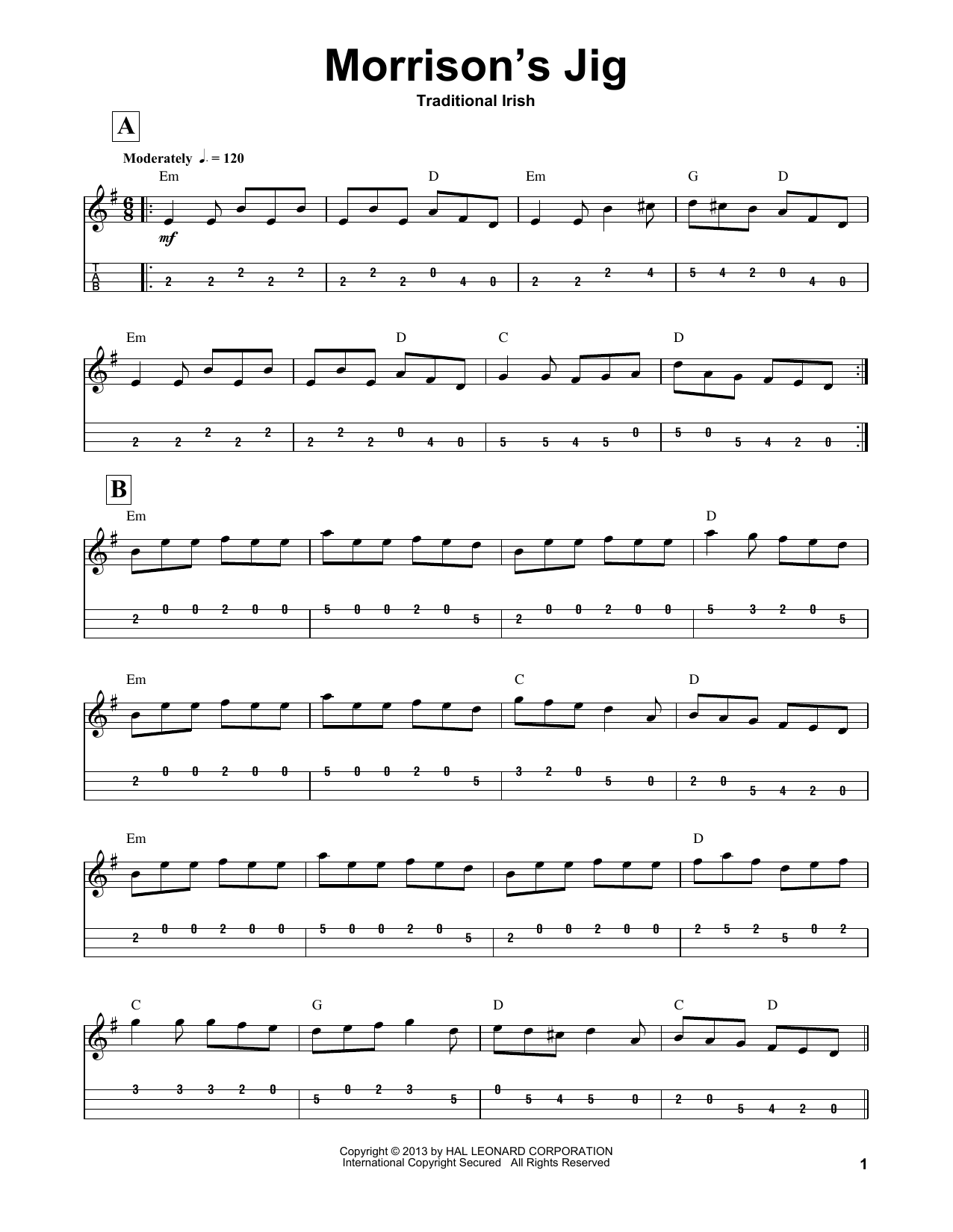 Product picture to:  Morrison's Jig - Traditional Irish Folk Song