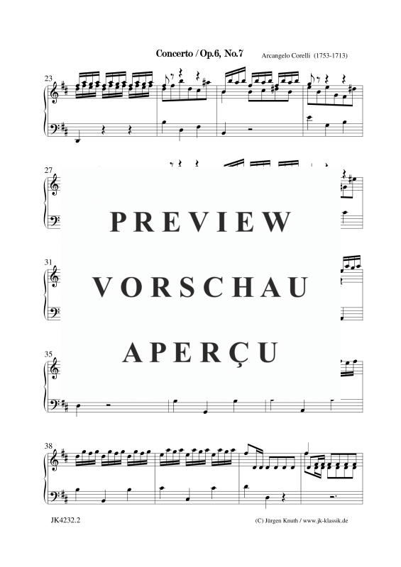 gallery: Concerto Op.6. No.7, , Klavier Solo