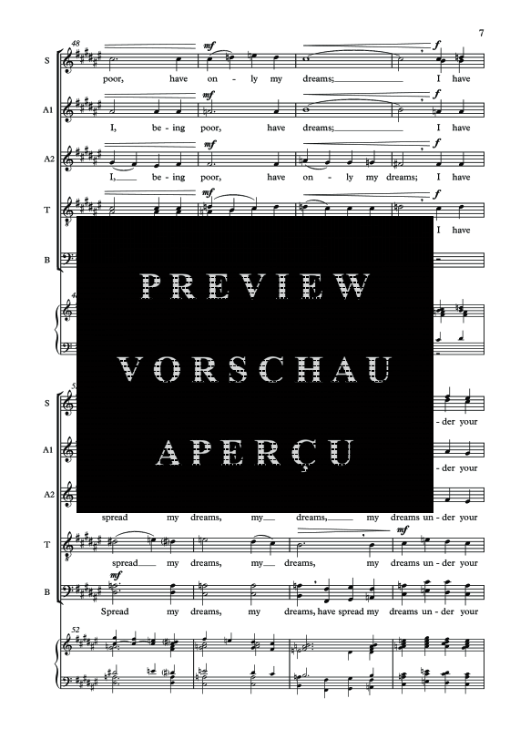 Produktgalerie: Seite 10 von 11 Tread Softly, , Sopran Solo, Gemischter Chor und Klavier