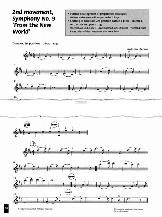 Product gallery: Page 1 of 1 2nd Movement from Symphony No. 9 "From The New World", Antonín Dvorák