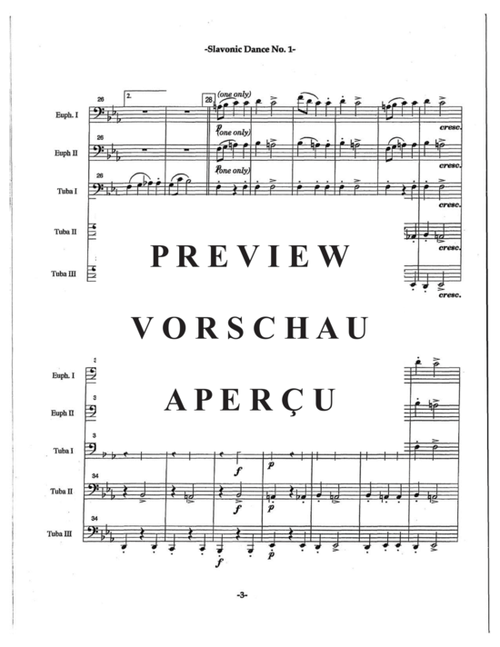 Product gallery: Page 7 of 21 Slavonic Dances Op. 46 No. 1 , , (Tuba Quartett EETT)