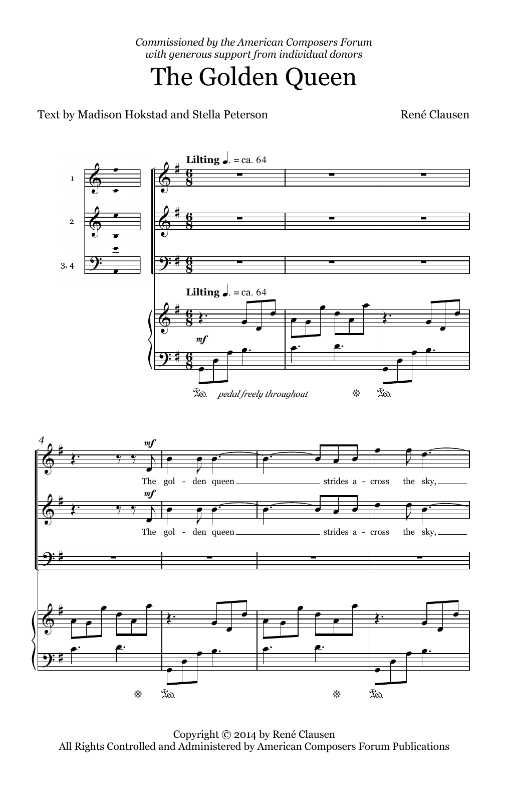 Produktgalerie: Seite 1 von 1 The Golden Queen, René Clausen, Chor