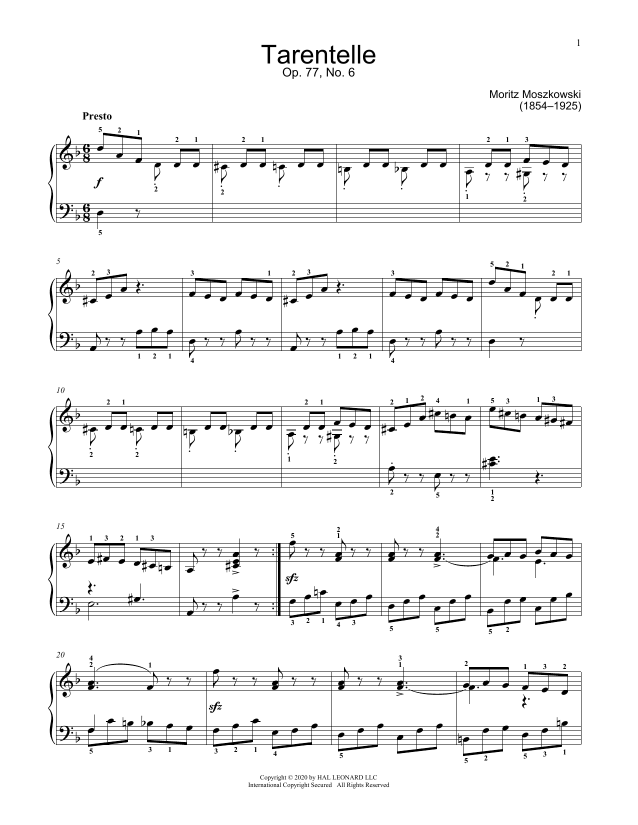 Product picture to: Tarantella, Op. 77, No. 6