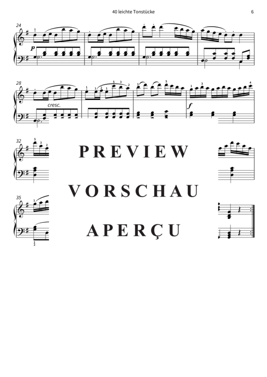 Product gallery: Page 9 of 11 40 leichte Tonstücke - op. 803, Werke 33 - 36 , , Piano Solo