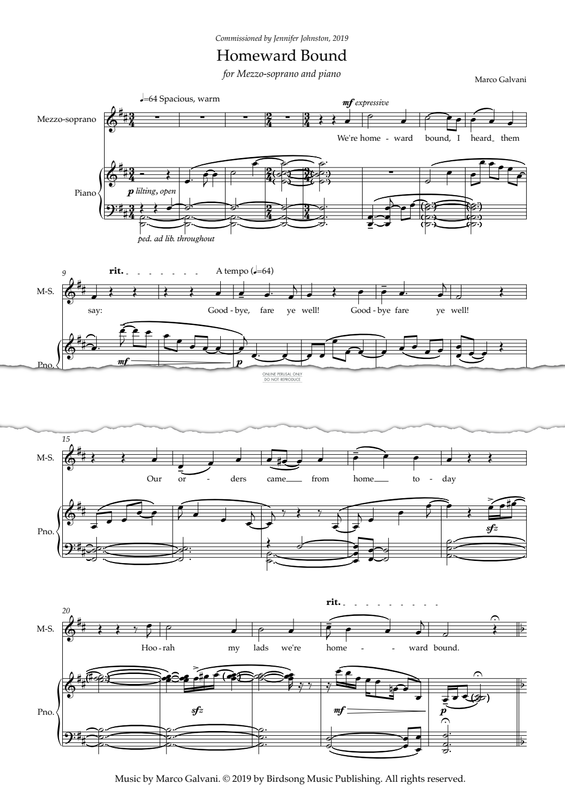 Produktgalerie: Seite 1 von 1 Homeward Bound, Marco Galvani, Gesang, Klavier