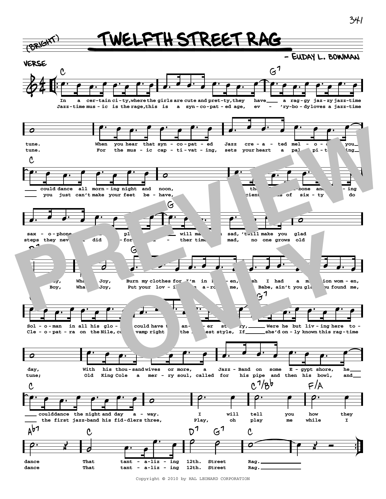Produktbild zu: Twelfth Street Rag (arr. Robert Rawlins)