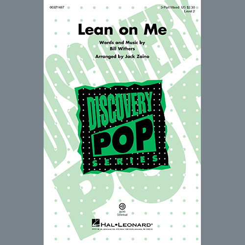 Produktbild zu: Lean On Me (arr. Jack Zaino)