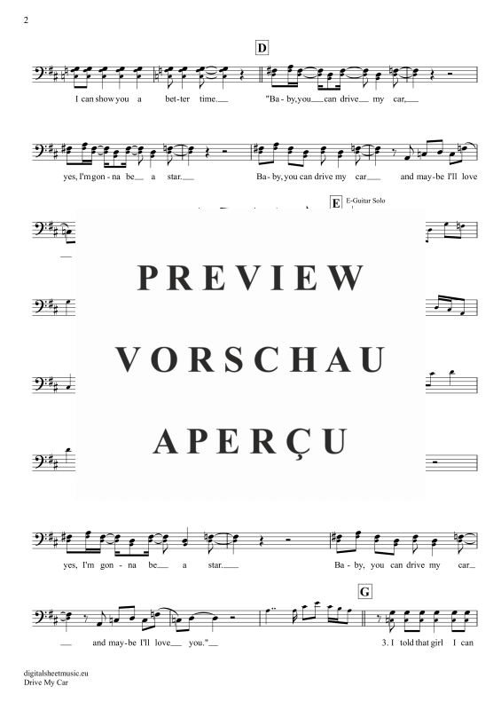 gallery: Drive My Car, Beatles, The, Violoncello