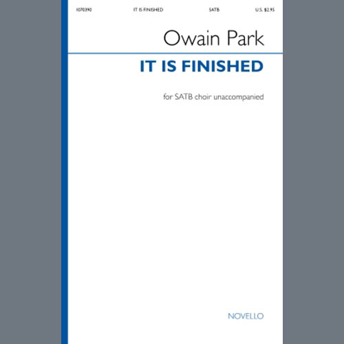 cover: It Is Finished, Owain Park