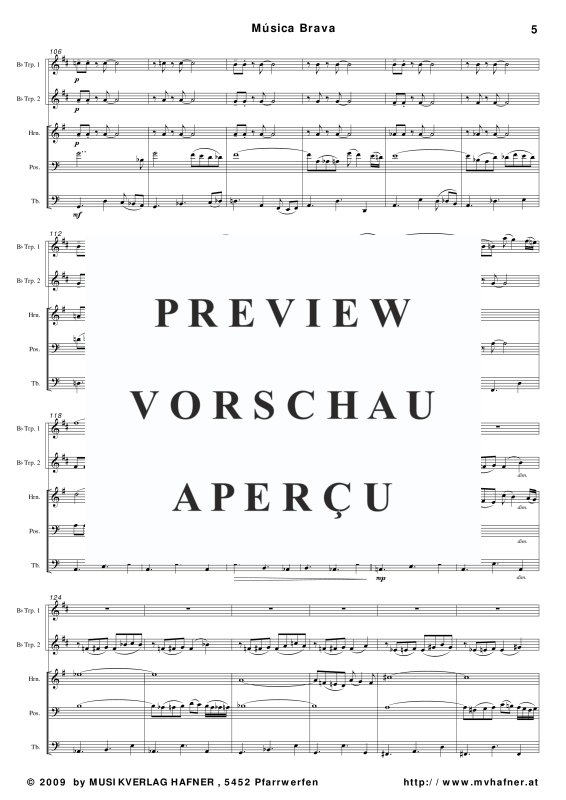 Produktgalerie: Seite 10 von 11 Música Brava, , (Blechbläser Quintett)