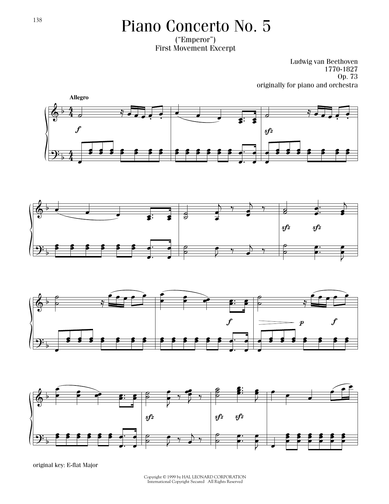 Product picture to: Piano Concerto No. 5 In E-flat Major ("Emperor")