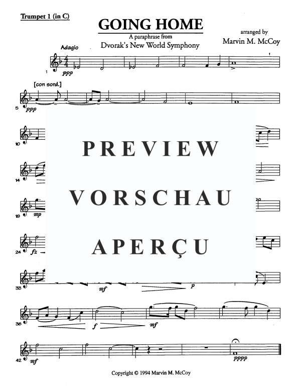 Produktgalerie: Seite 9 von 11 Going Home, , Alphorn in F und Blechbläser Quartett