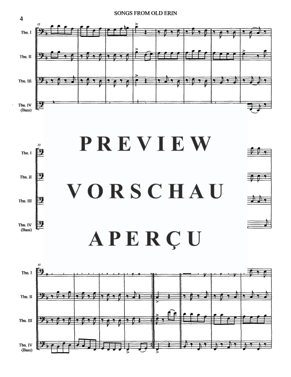 Produktgalerie: Seite 6 von 11 Songs From Old Erin, , Posaunen Quartett