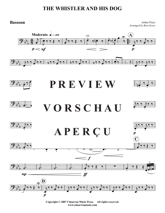 Produktgalerie: Seite 6 von 15 The Whistler and His Dog , , (Holzbläser-Quintett)