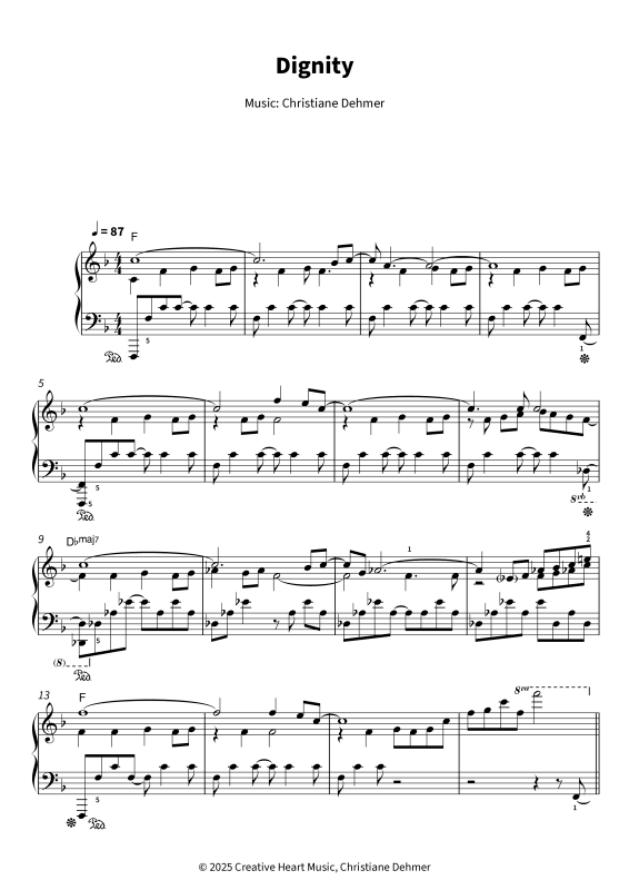 Produktgalerie: Seite 1 von 10 Dignity, , Klavier Solo