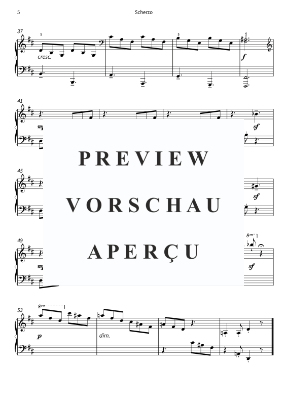 Produktgalerie: Seite 7 von 7 Staffellauf - Lebhaftes Scherzo für Klavier in D-Dur, , Klavier Solo