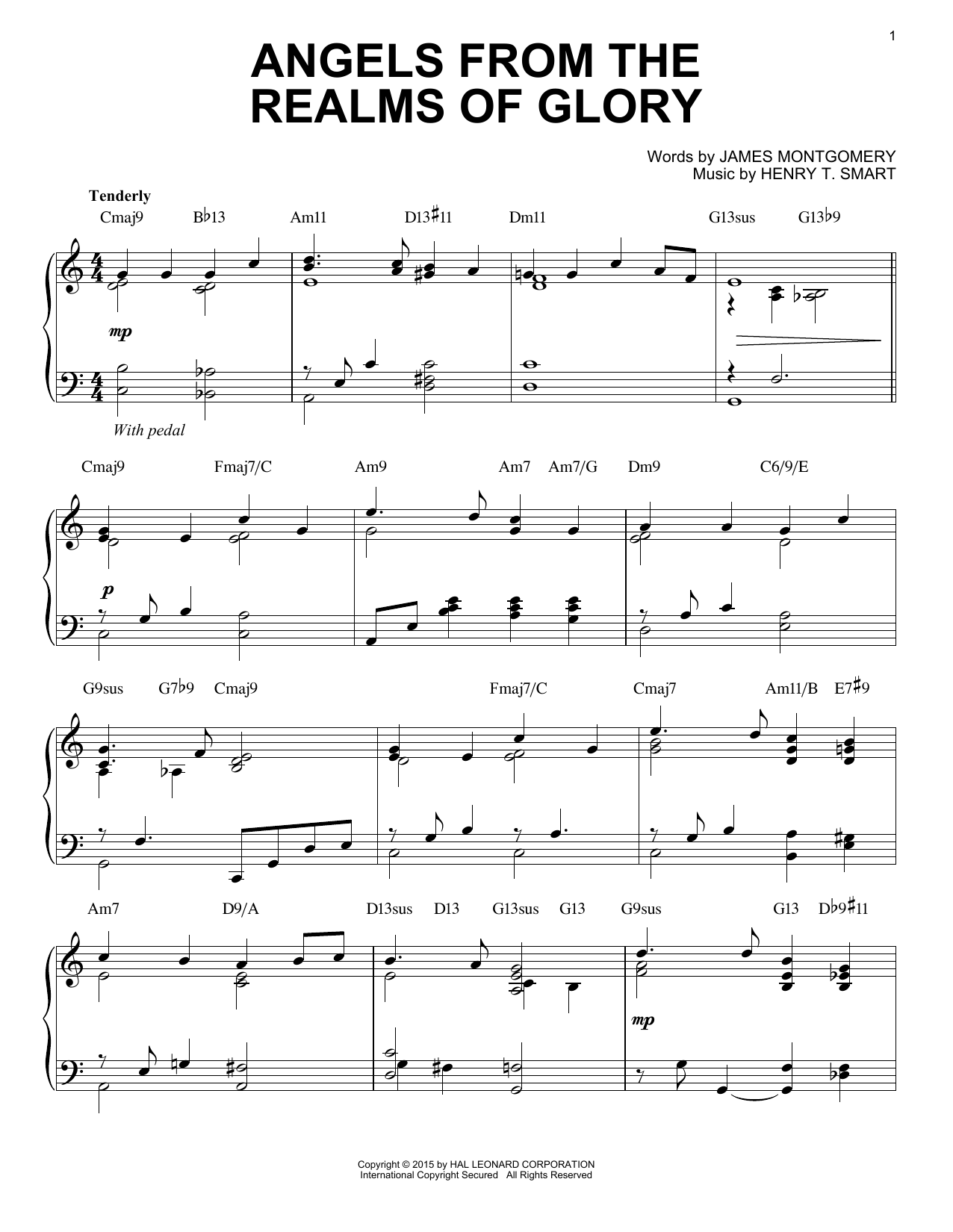 Product picture to: Angels From The Realms Of Glory [Jazz version] (arr. Brent Edstrom)