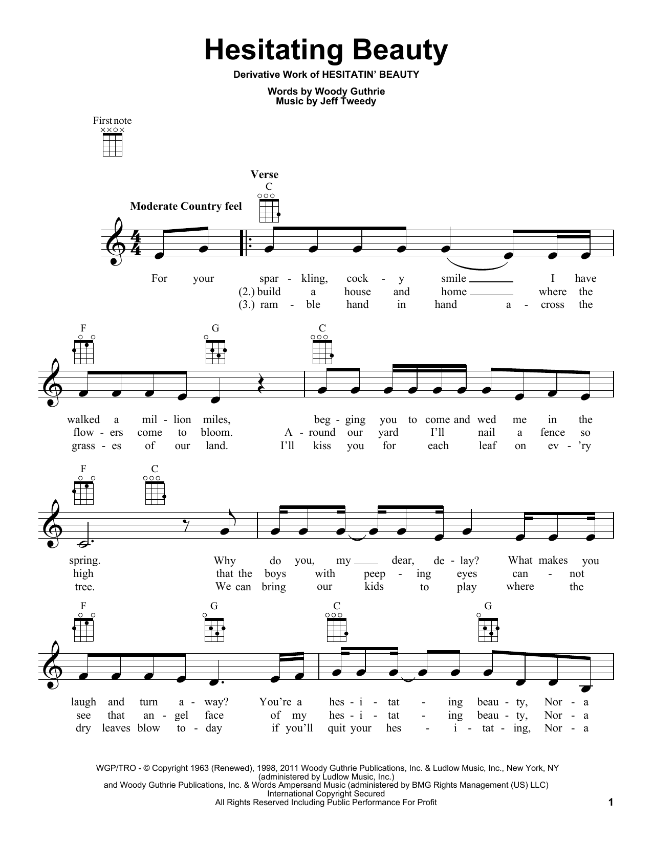 Product gallery: Page 1 of 1 Hesitating Beauty, Woody Guthrie