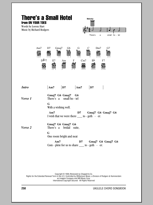 Product gallery: Page 1 of 1 There's A Small Hotel, Rodgers & Hammerstein