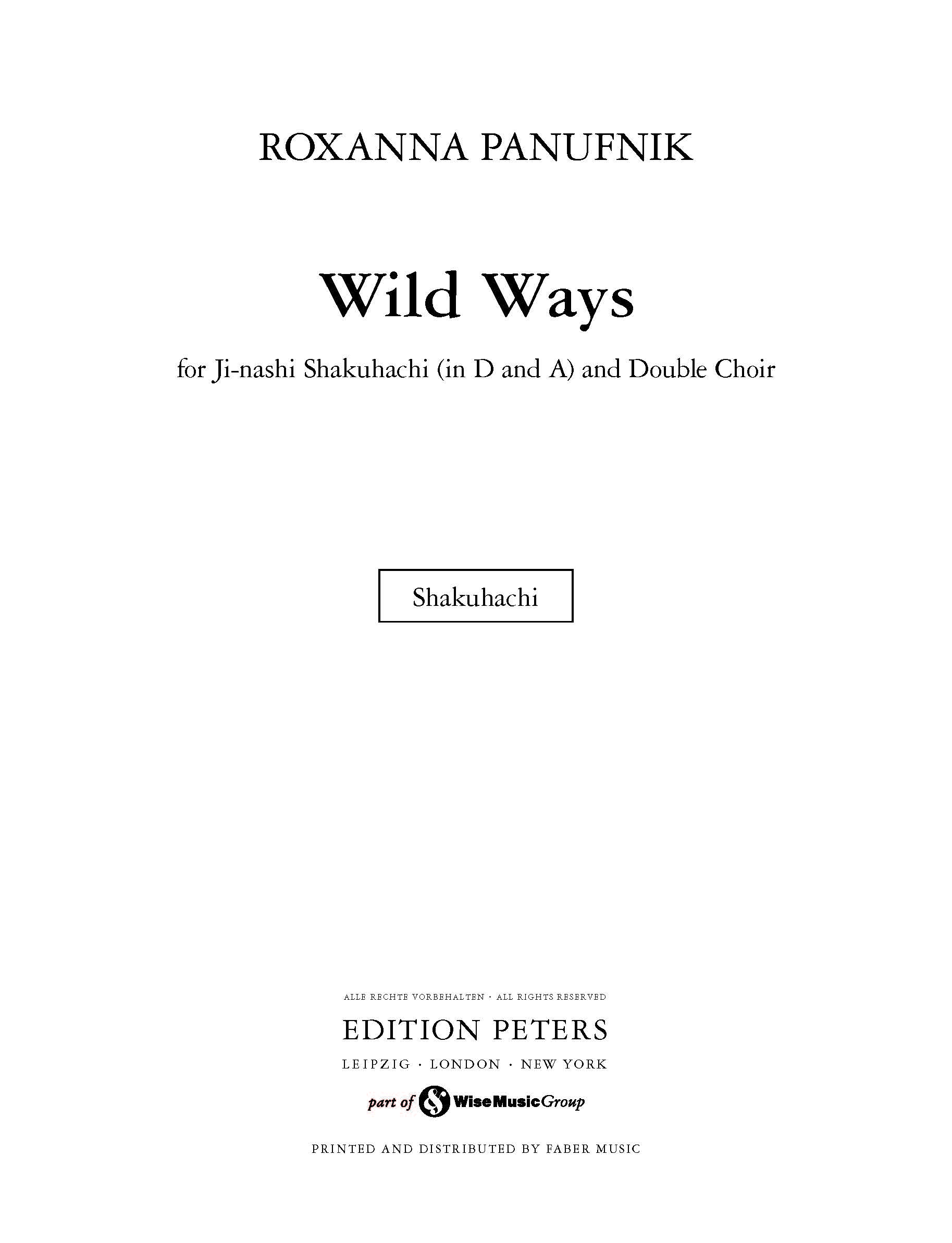 Produktbild zu: Wild Ways