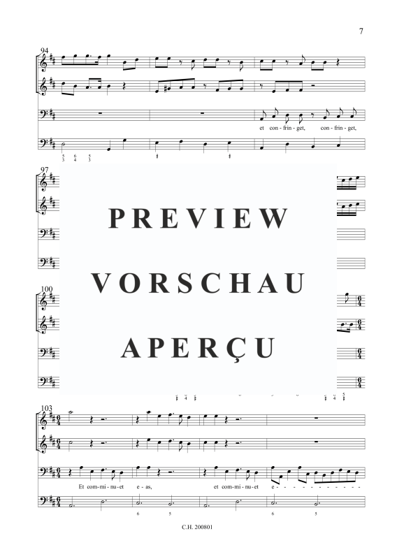 Produktgalerie: Seite 8 von 11 Vox Domini super aquas (Psalm 29), , Gemischtes Ensemble Bass, 2 Violinen und BC