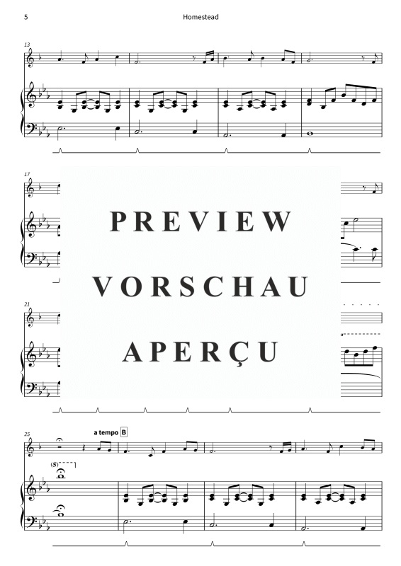gallery: Homestead - Gentle Melodies for Weddings, Church, and Other Occasions, , Trompete in B und Klavier
