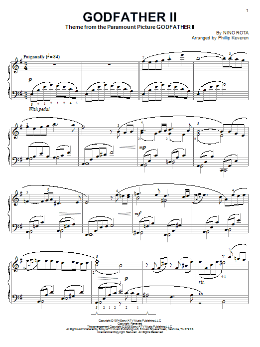 Product picture to: Godfather II (arr. Phillip Keveren)