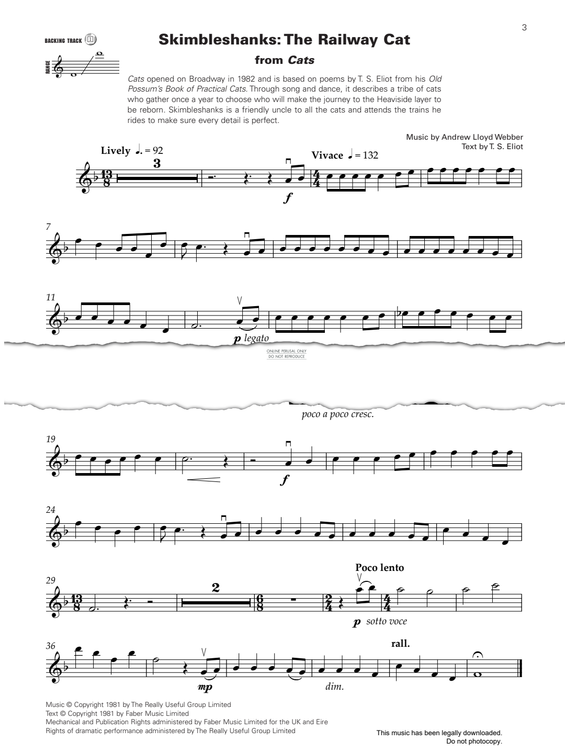 Product gallery: Page 1 of 1 Skimbleshanks: The Railway Cat, Andrew Lloyd Webber