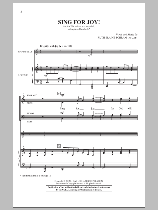 Produktbild zu: Sing For Joy!