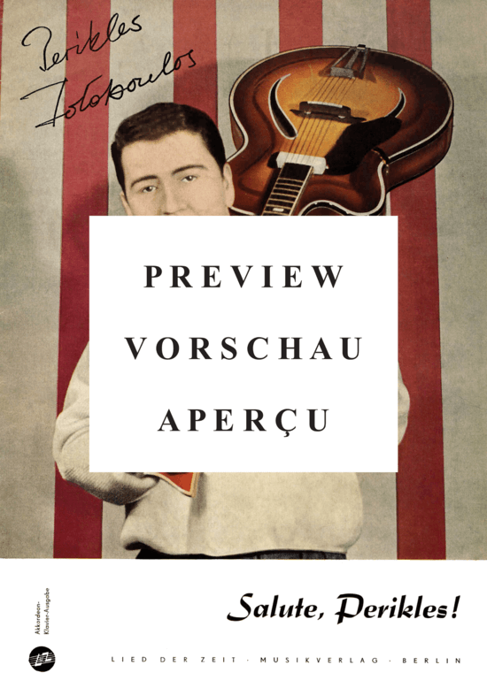 Product gallery: Page 2 of 21 Salute, Perikles! , Fotopoulos, Perikles, (Accordion-Piano Edition)