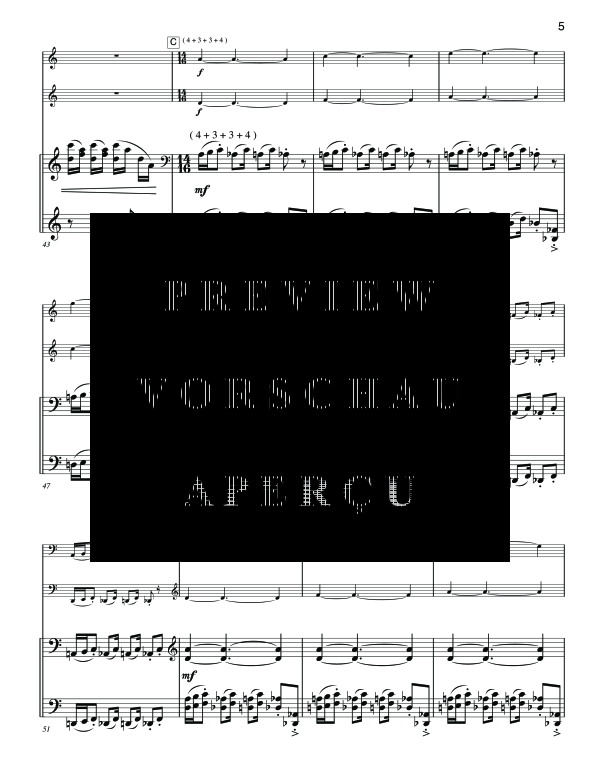Produktgalerie: Seite 9 von 11 Bass Clarinet Double Concerto, , (Trio 2x Bass Klarinette und Klavier)