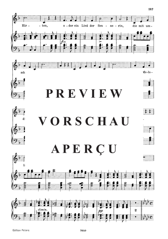 Product gallery: Page 7 of 9 Das Heimweh D.851, , Low Voice and Piano