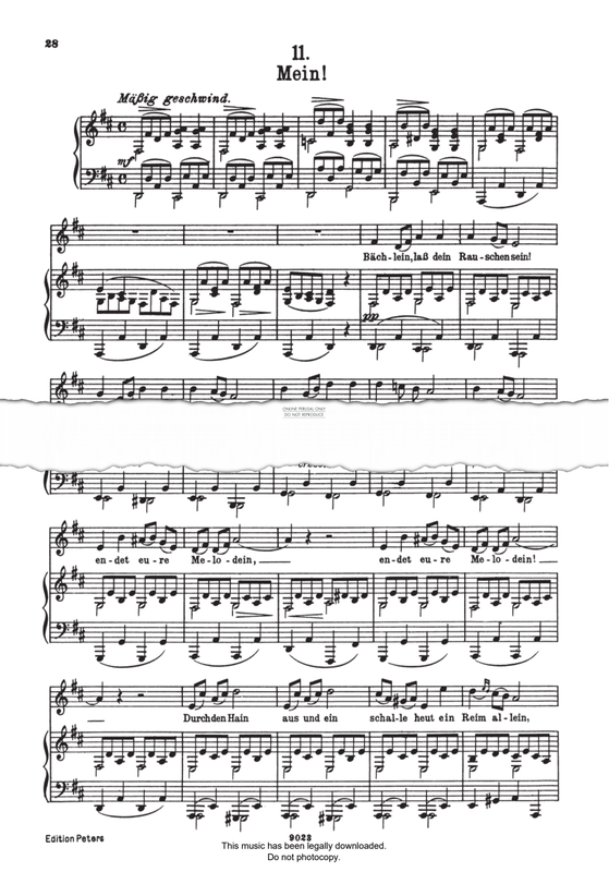 Produktbild zu: Mein! (from 'Die Schöne Müllerin Op.25 D795')