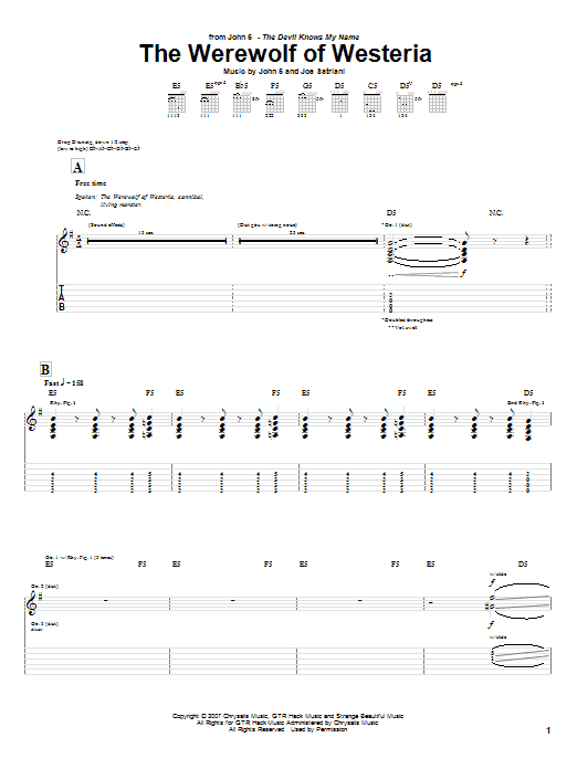 Produktgalerie: Seite 1 von 1 The Werewolf Of Westeria, John 5, Gitarre