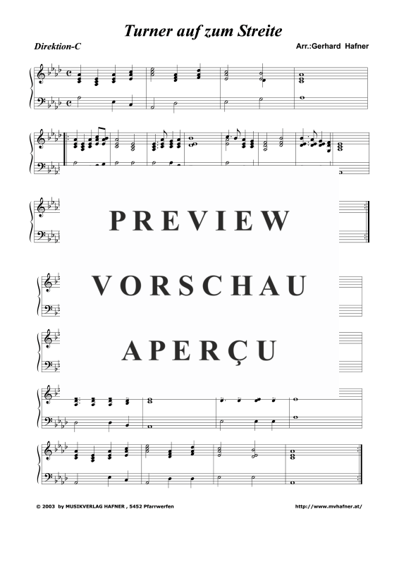 Product gallery: Page 6 of 11 Turner auf zum Streite, , (large wind orchestra)