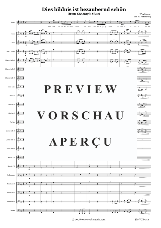 Produktgalerie: Seite 4 von 11 Dies Bildnis ist bezaubernd schön, , Tenor Solo und Concert Band