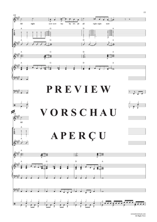 Produktgalerie: Seite 16 von 21 All Right Now , Free, (Combo Band und Solo Vocal)
