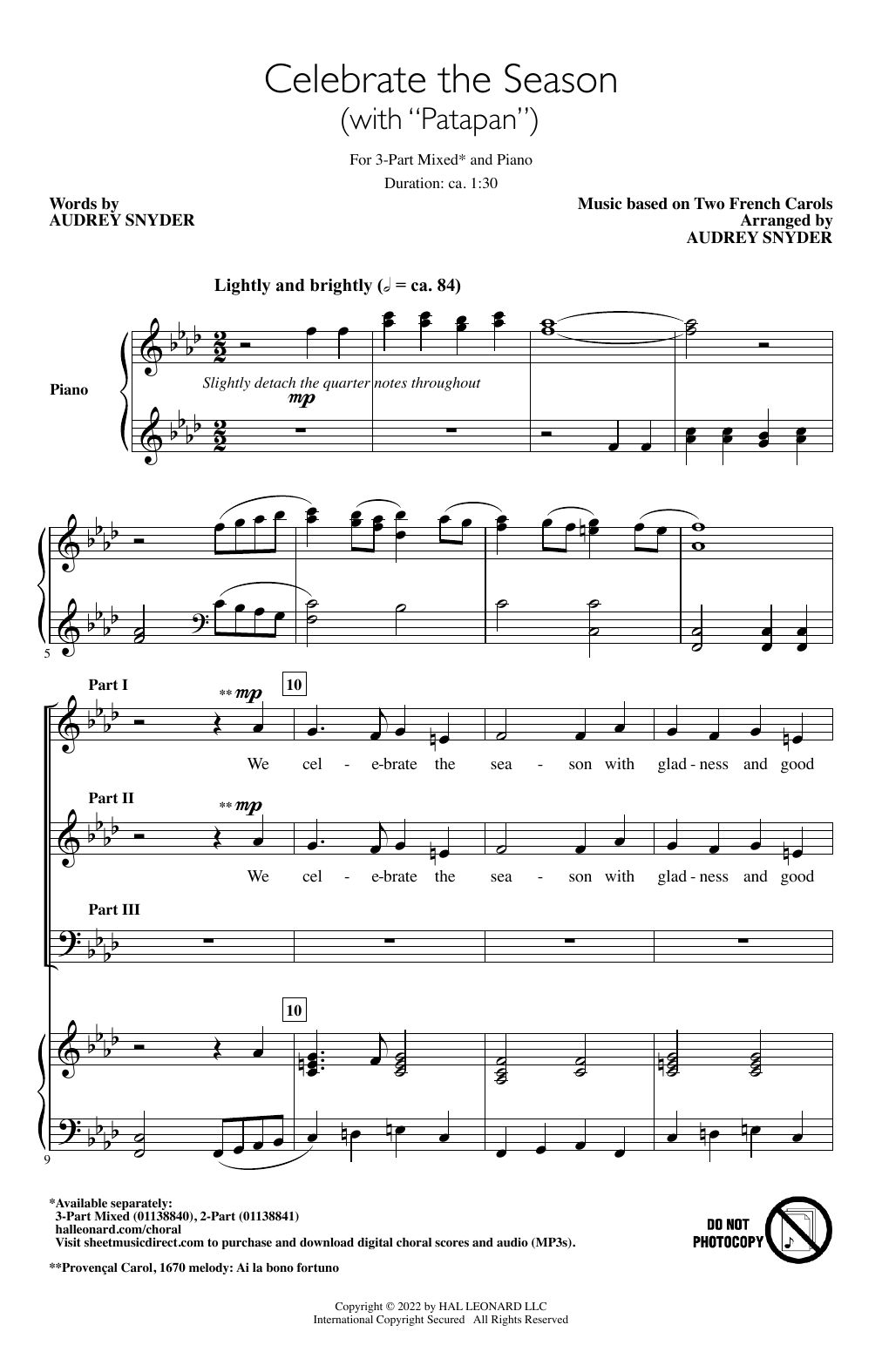 Produktbild zu: Celebrate The Season (with "Patapan")