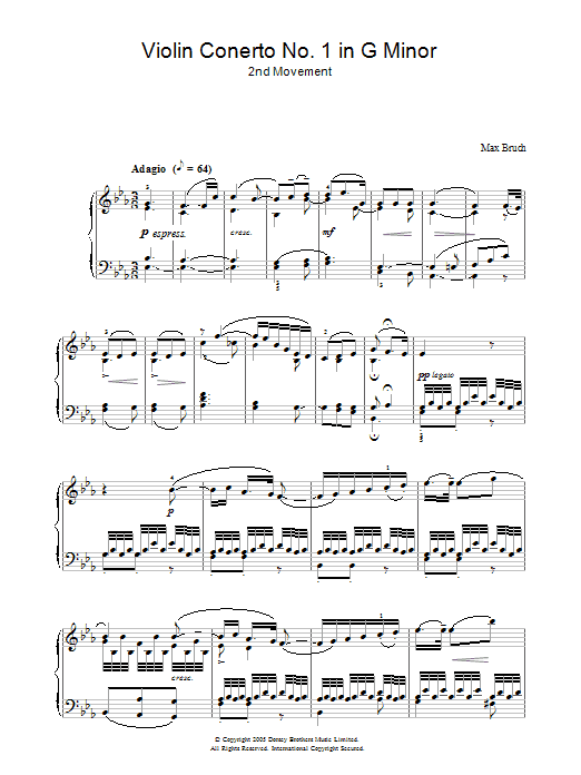 Produktbild zu: Violin Concerto No.1 In G Minor (2nd Movement)