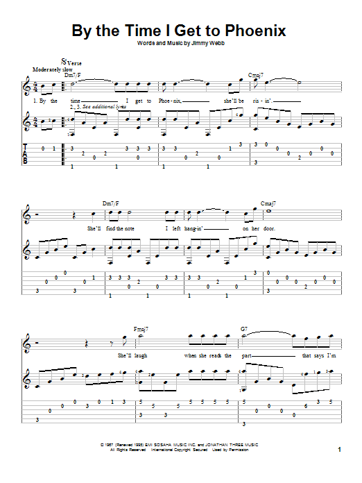 Produktgalerie: Seite 1 von 1 By The Time I Get To Phoenix, Glen Campbell, Gitarre