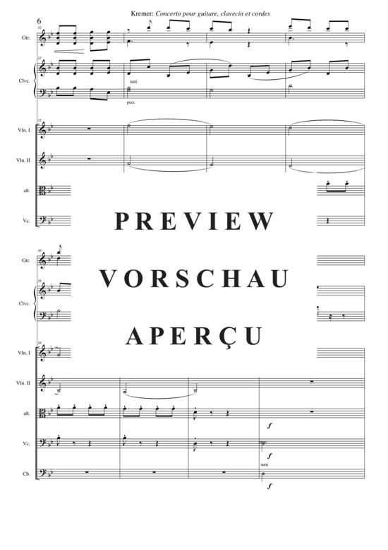 Product gallery: Page 7 of 21 Concerto pour guitare, clavecin et orchestre à cordes , , (guitar, harpsichord + string orchestra)